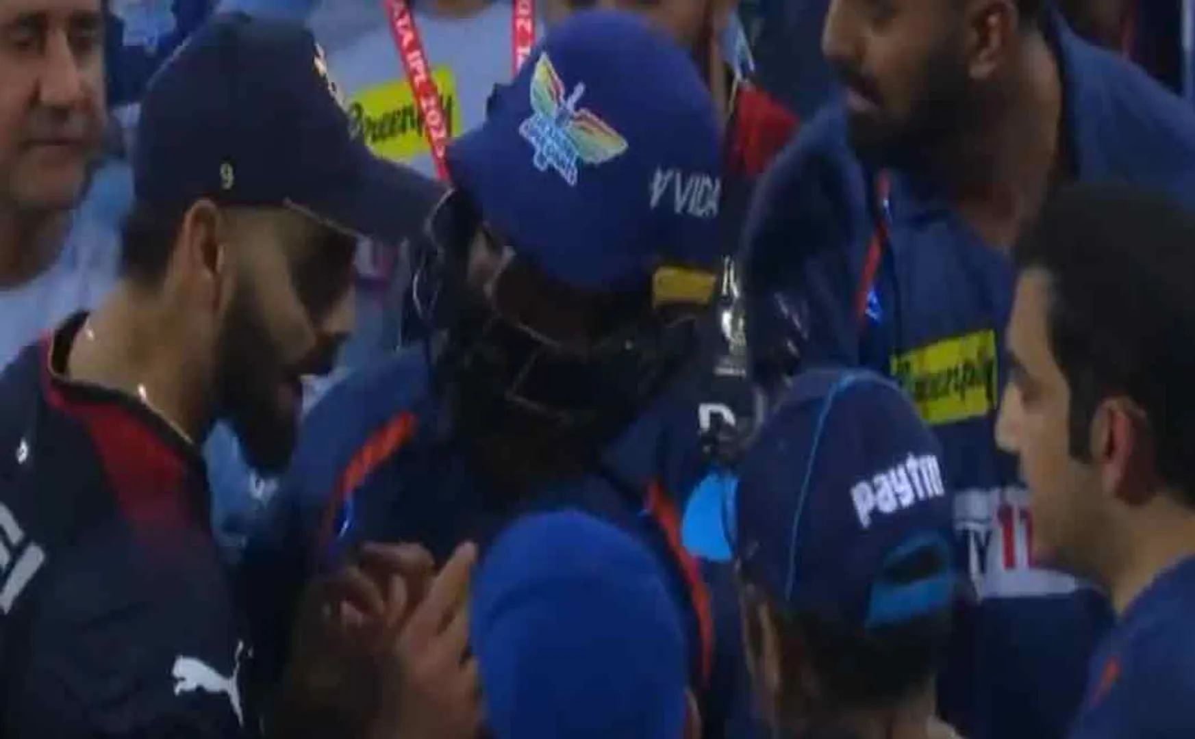 ipl forty third leak match virat kohli versus gambir viral video 