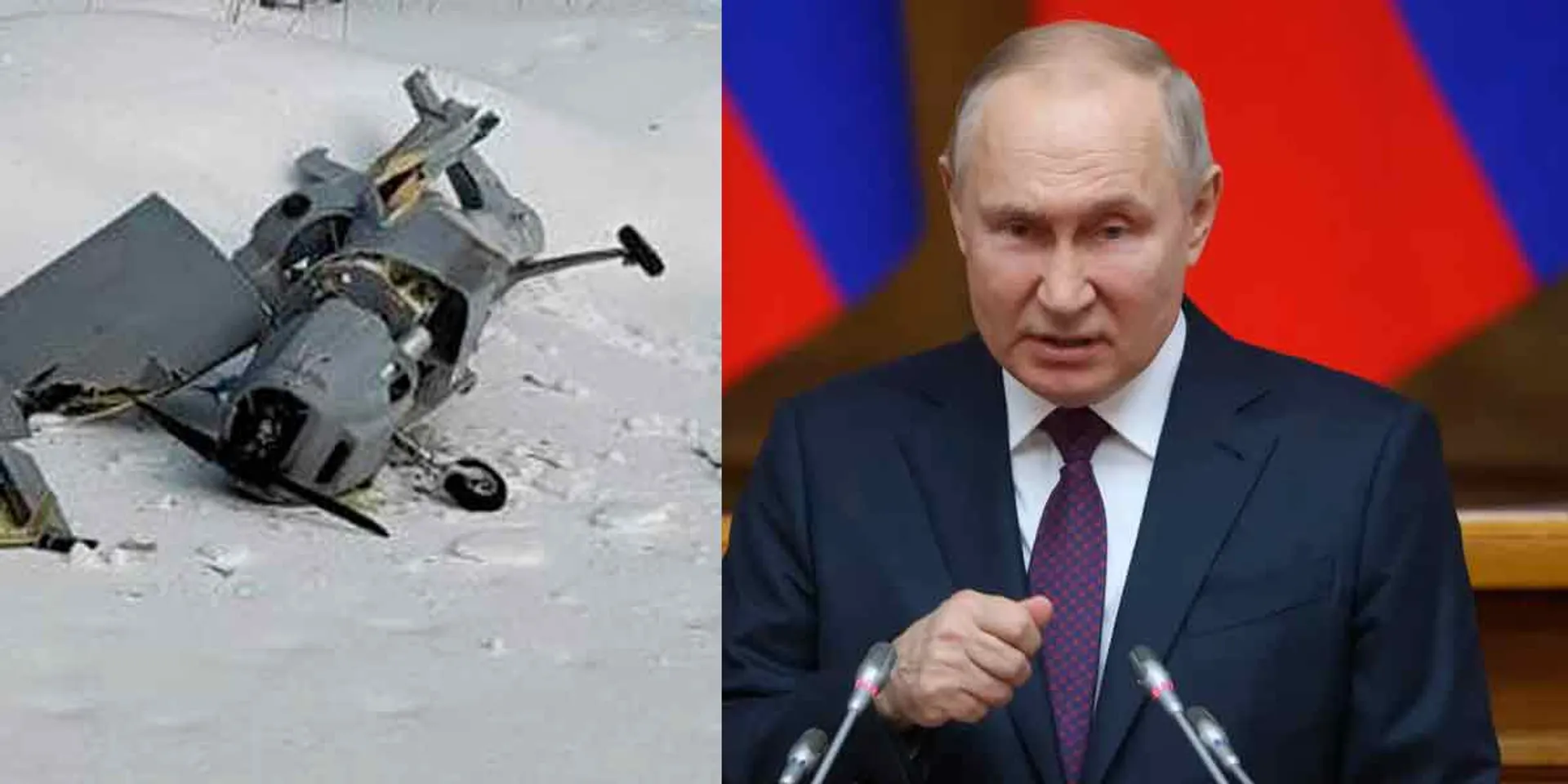  'Drone flew with 17 kg of explosives;-Russia sensational accusation