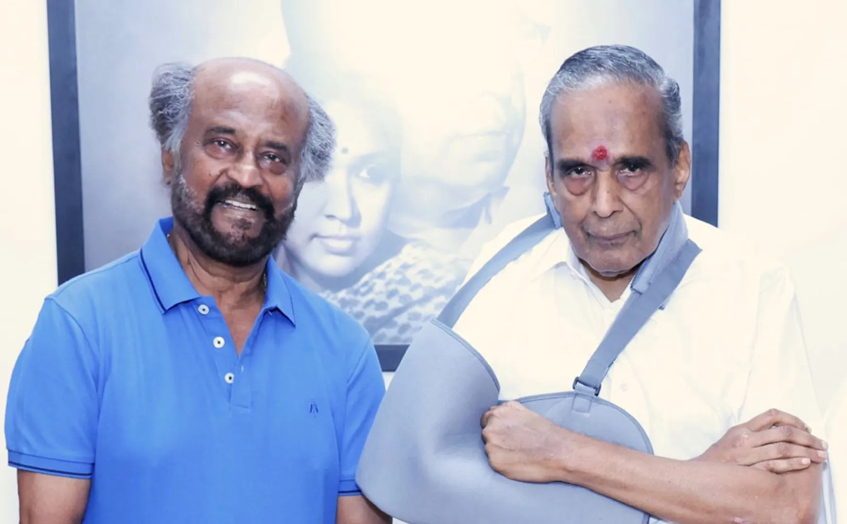 rajinikanth meets avm saravanan 