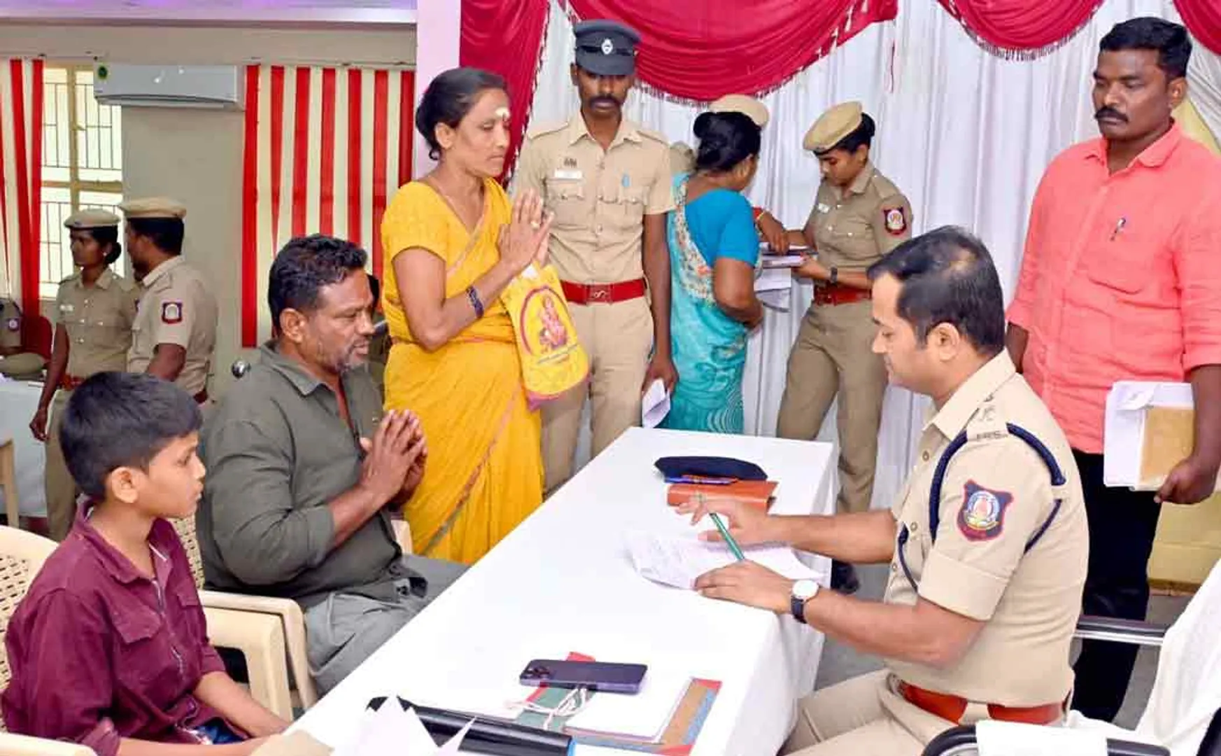 trichy district police department special grievance camp