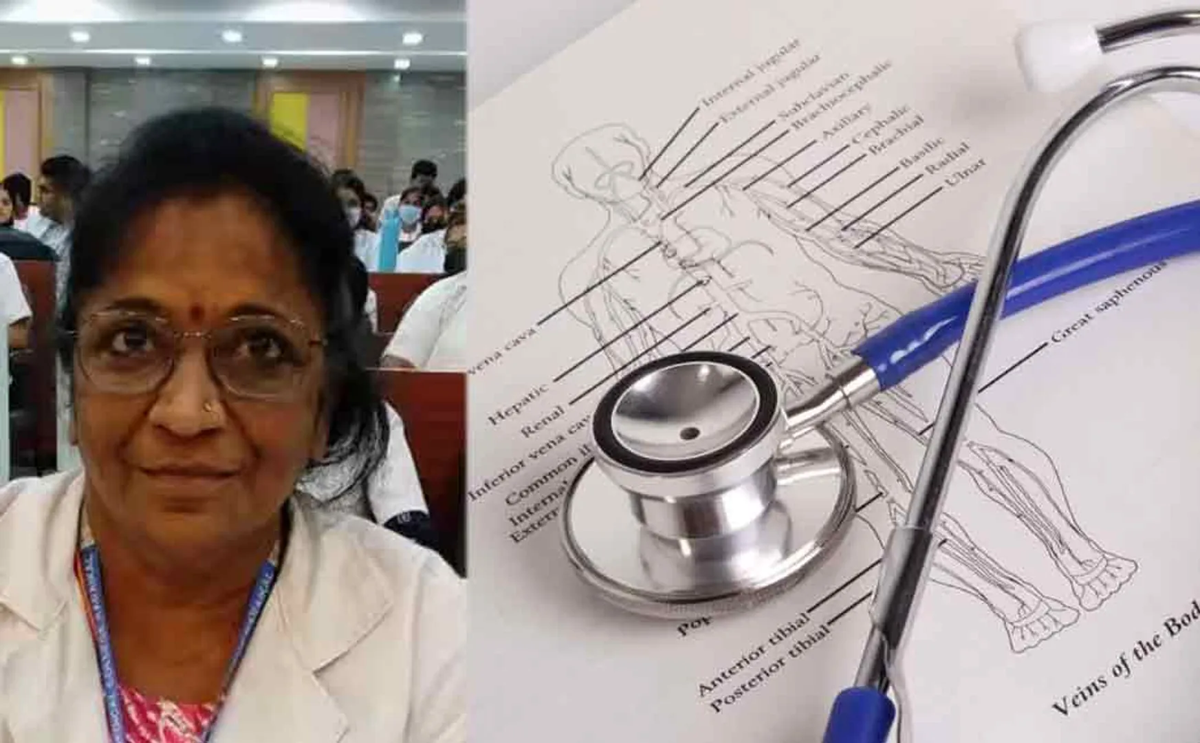 sixty three years old sujatha medical students viral karaikal medical college