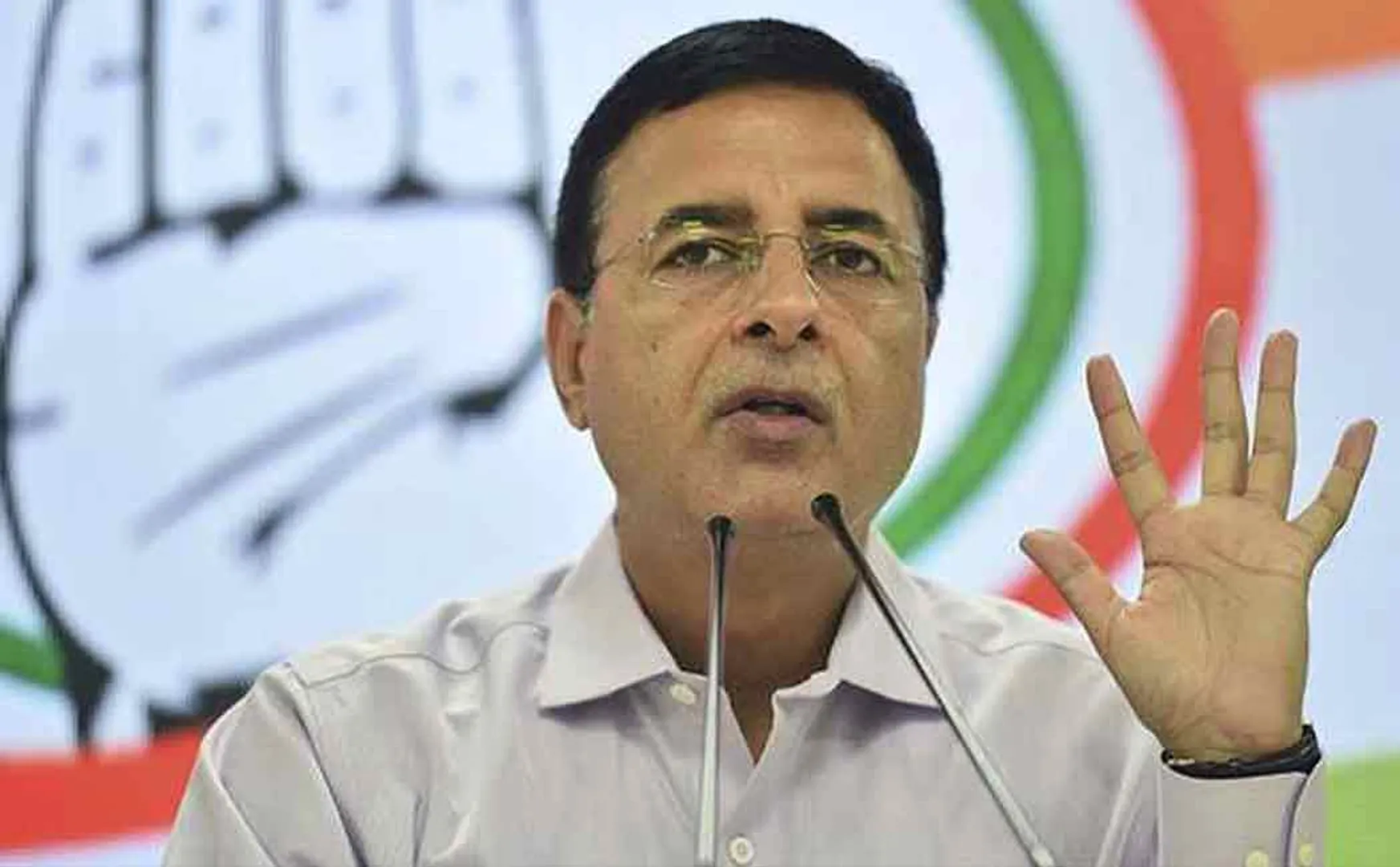 Randeep Singh Surjewala addressed press about Manikant Rathod audio issue 