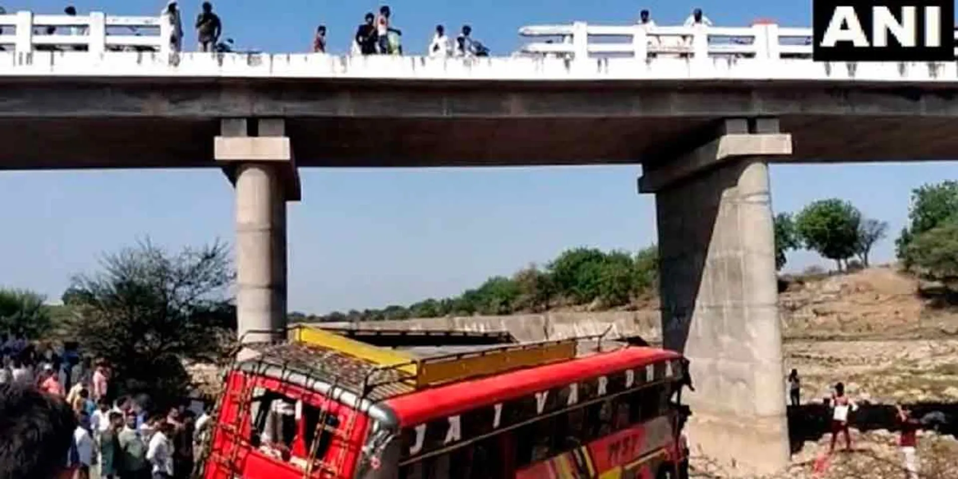 Bus overturns from bridge accident; 15 people lost their lives