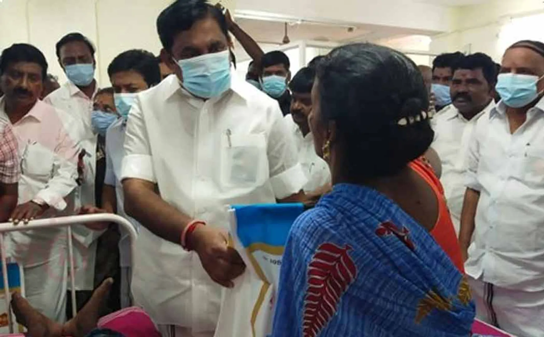 edappadi palanisamy met drinking counterfeit liquor and inquired about their well-being!