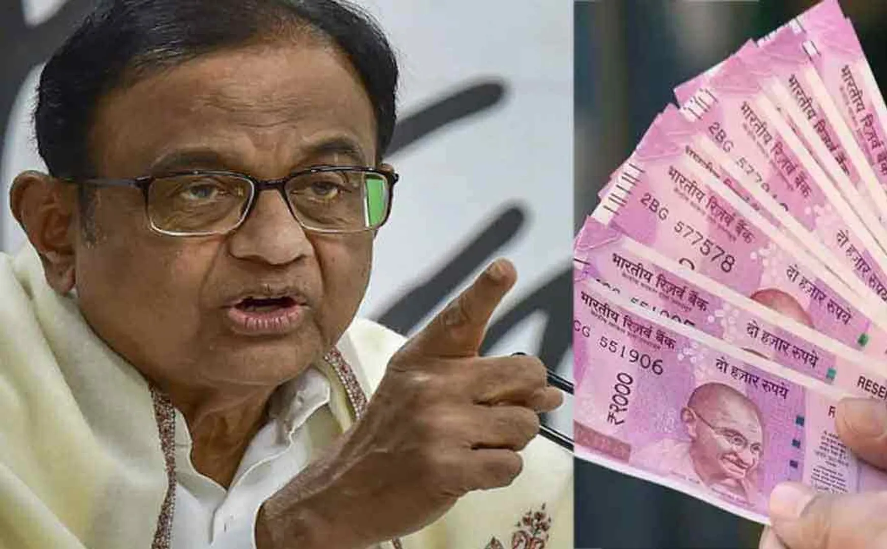 chidambaram tweets about two thousand rupees demonetization issue