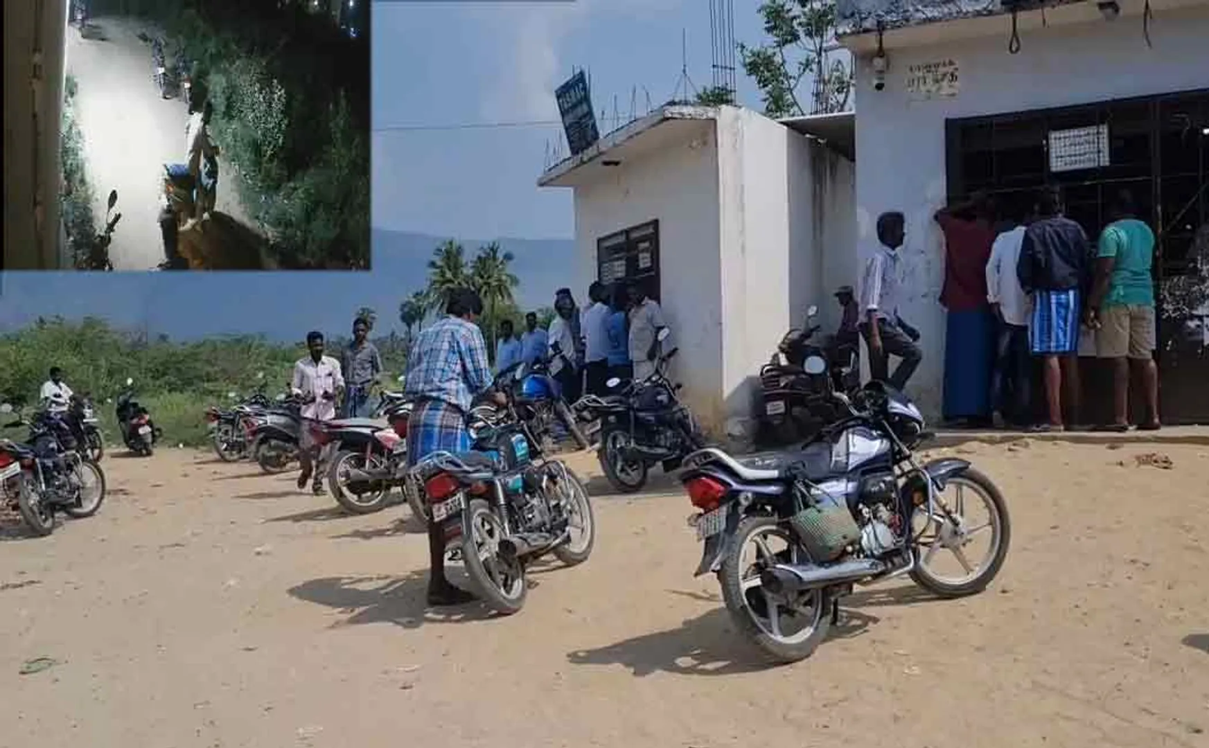 tirupattur vaniyambadi settiyapanur tasmac shop salesman two wheeler cctv footage relaesed