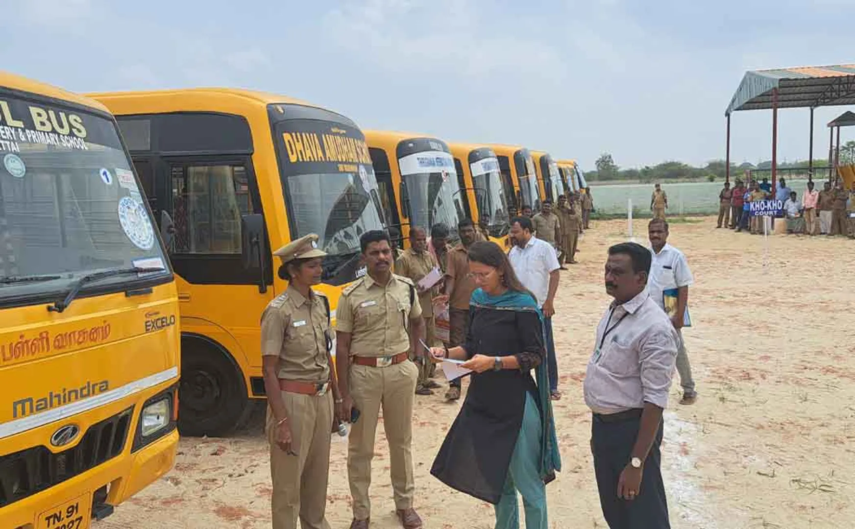 Inspection of school vehicles in Chidambaram!