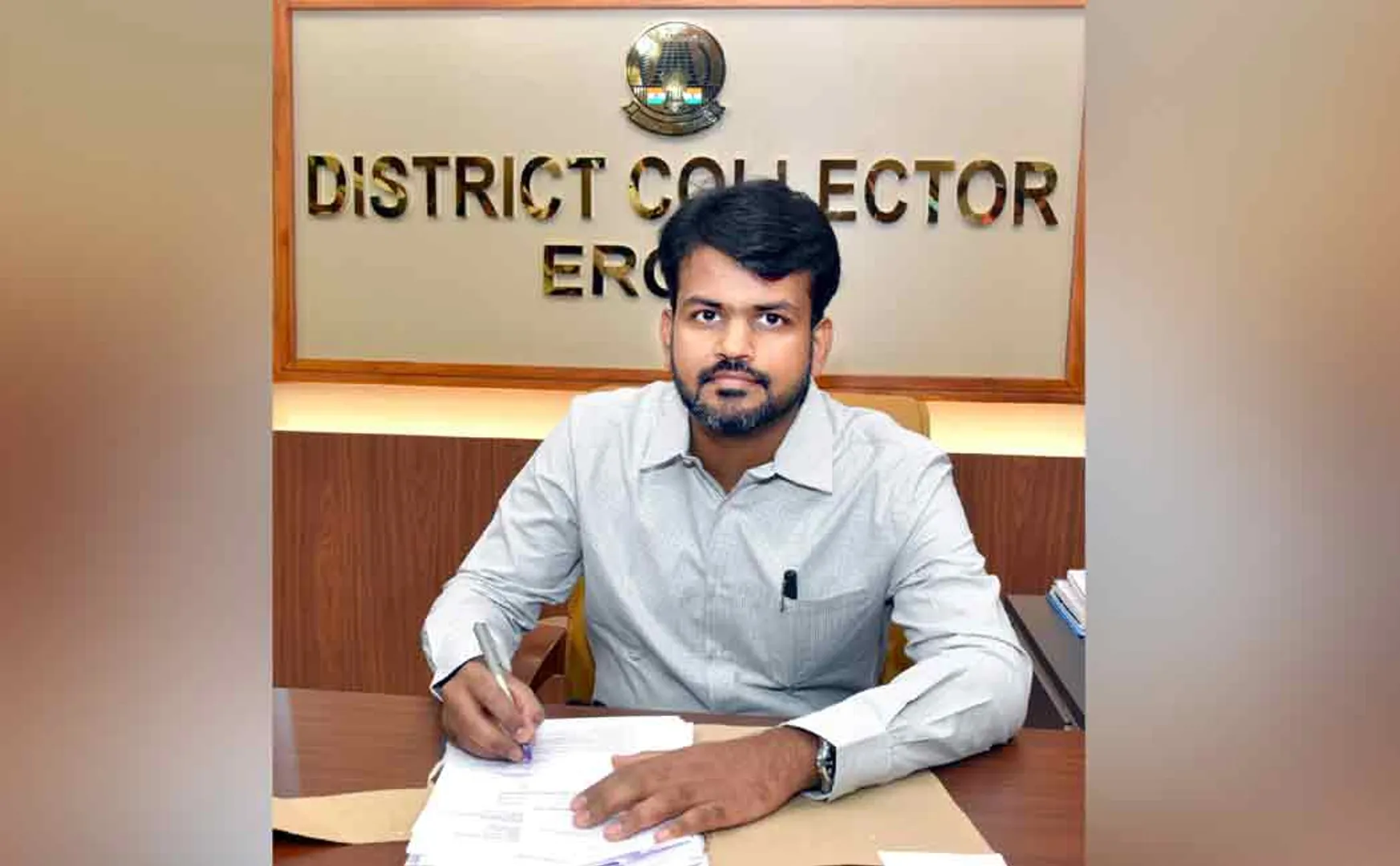 erode district collector rajagopal sunkara taken charge  