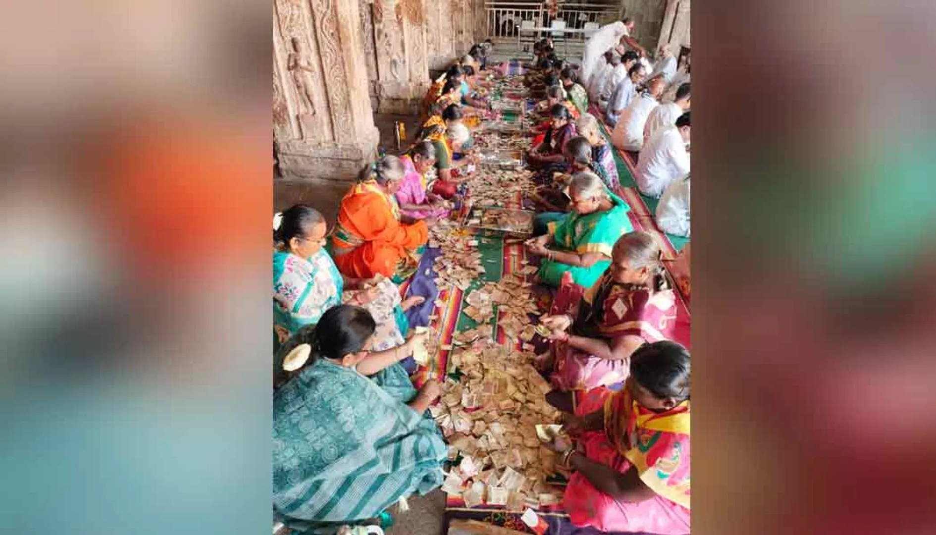 trichy samayapuram mariamman temple donation counting 