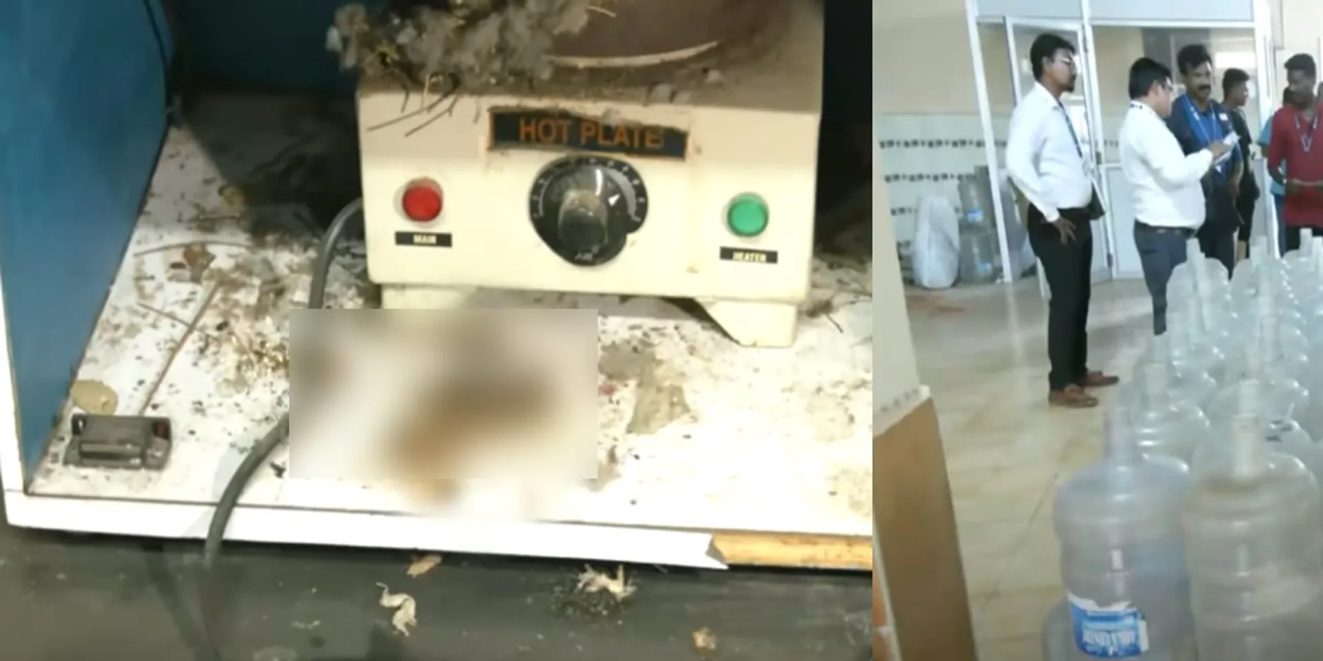  Pigeon nest in can water quality assurance device; Food safety officials were shocked