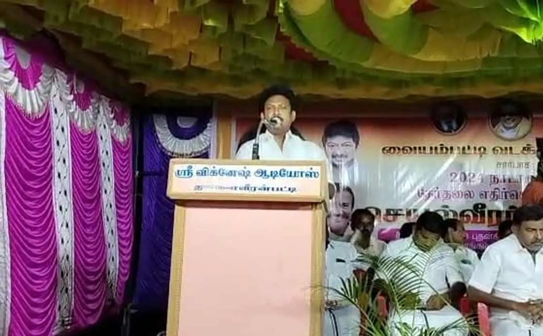 Minister Anbil Mahes addressed the Trichy meeting