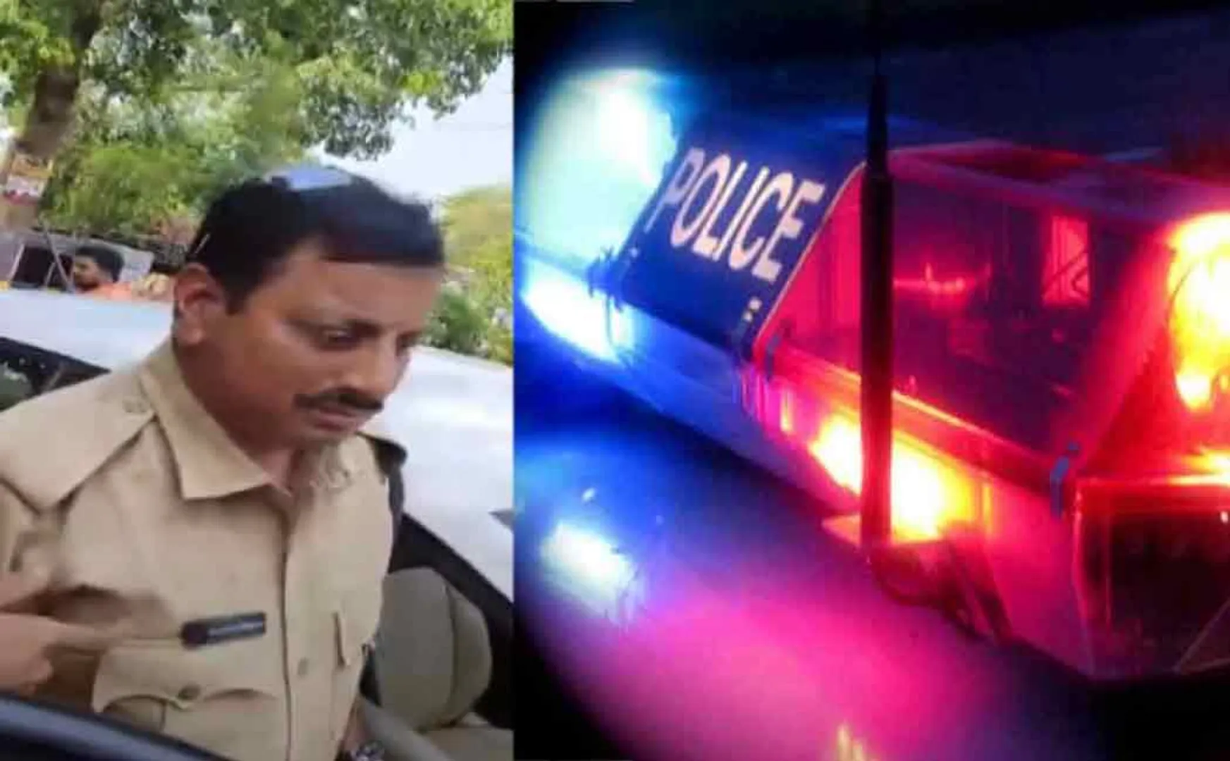 telangana khammam district police officer car incident