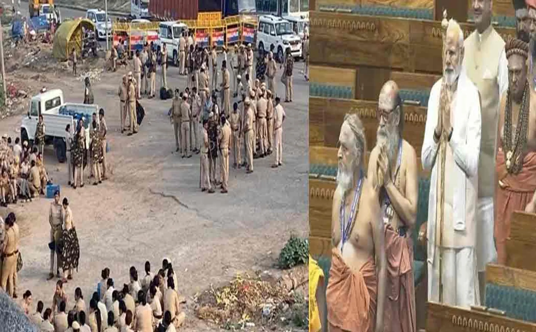 Farmers who marched; Tension at the delhi border