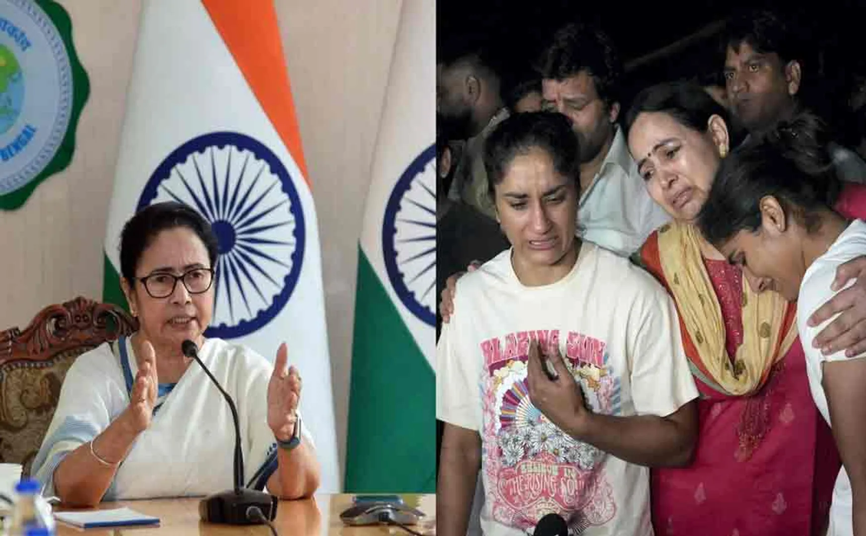 support for wrestlers; Mamata's first step into the field