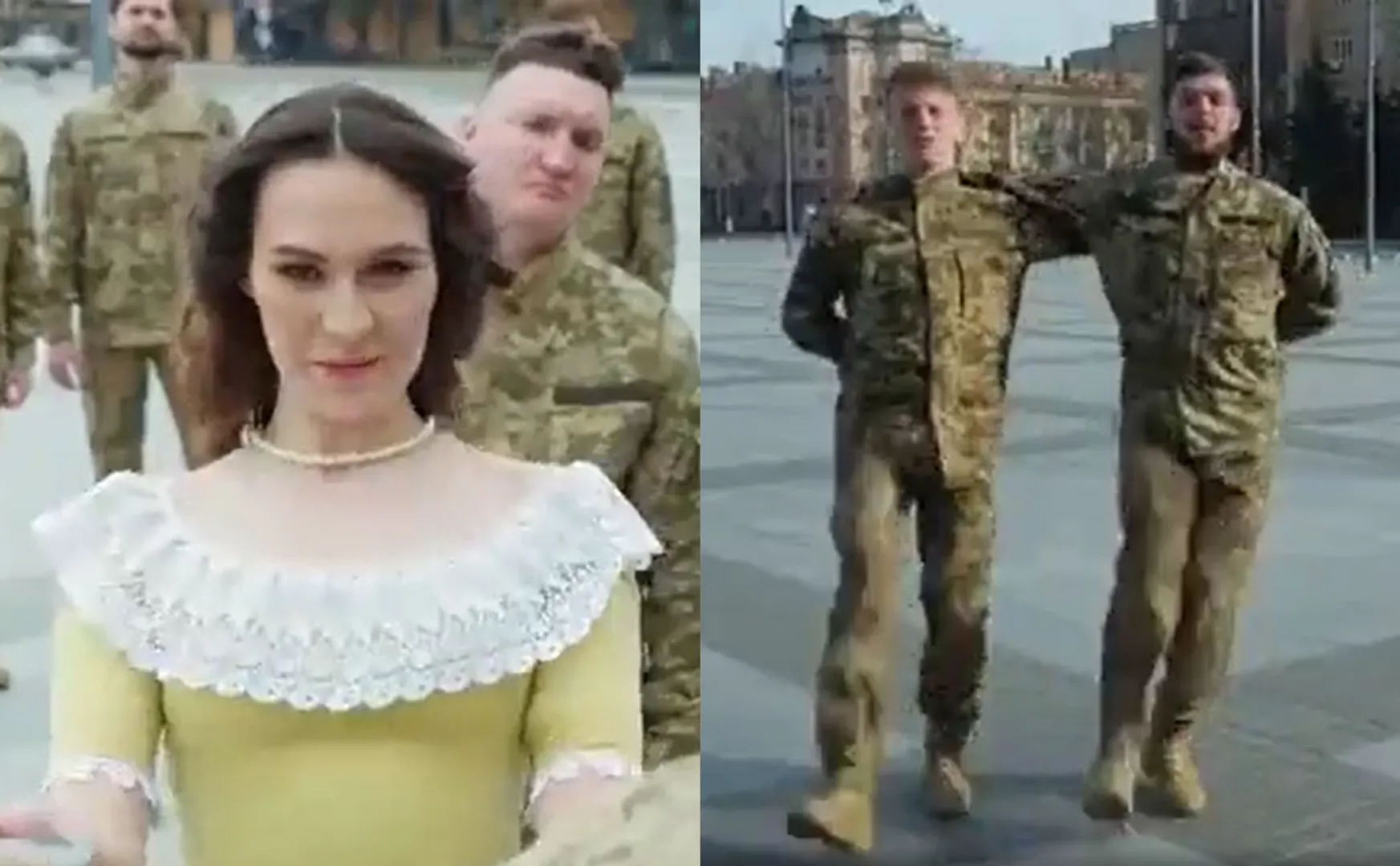 Ukrainian Military Dancing RRR Naatu Naatu