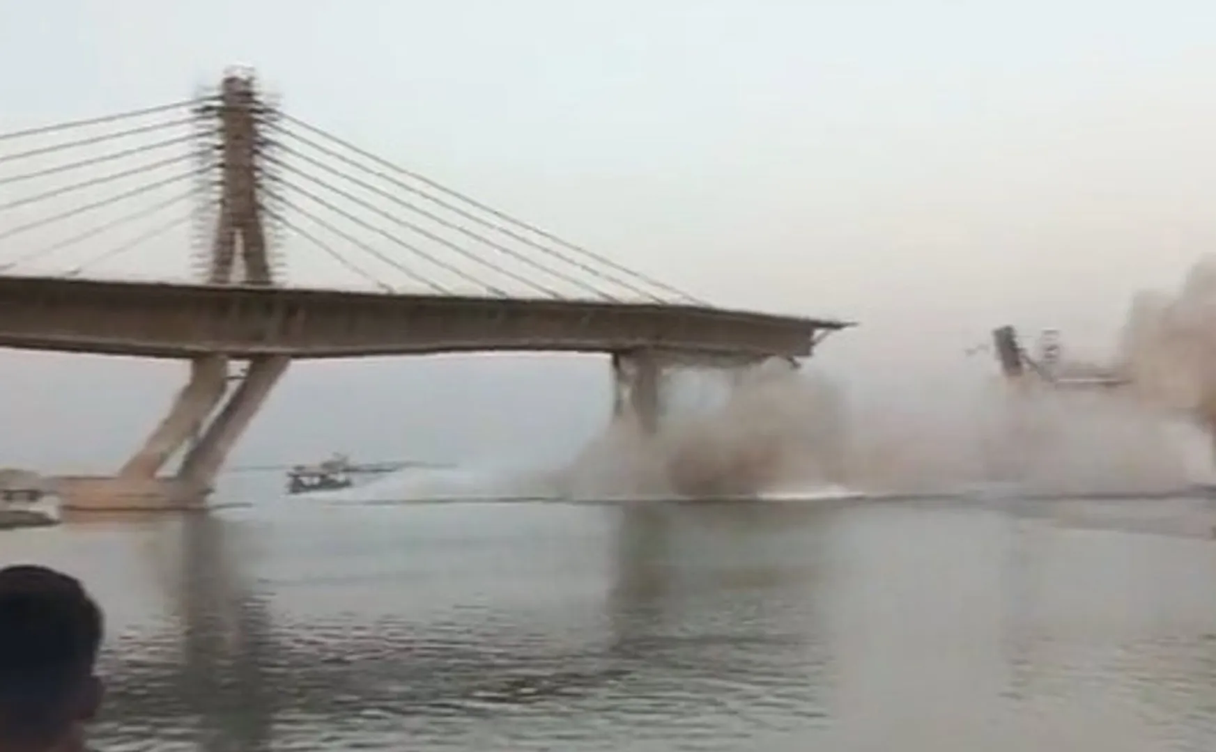  bridge built at a cost of Rs 1700 crore has collapsed in Bihar