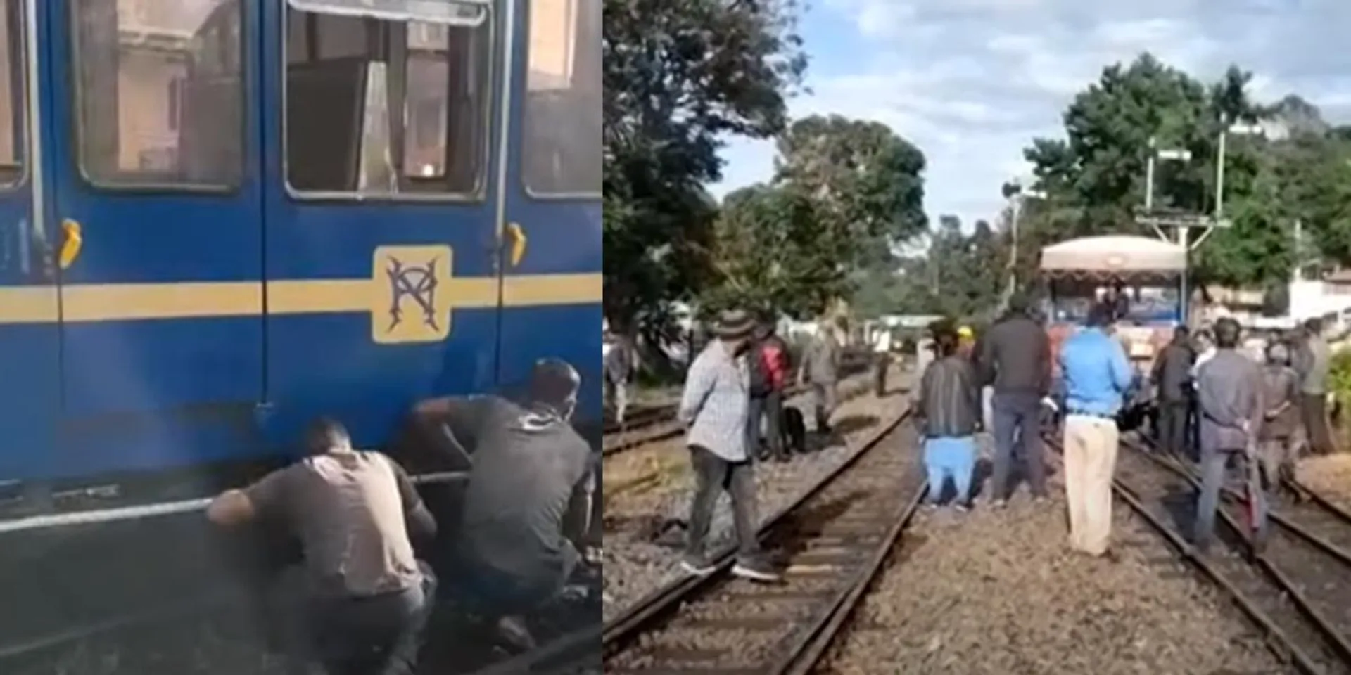  The Utkai Hill train derailed