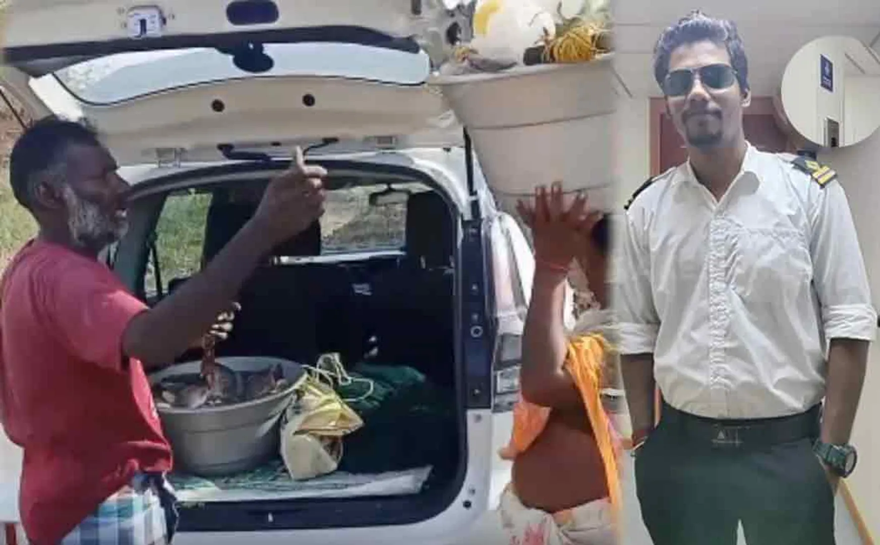  son bought a luxury car for his parents to sell fish