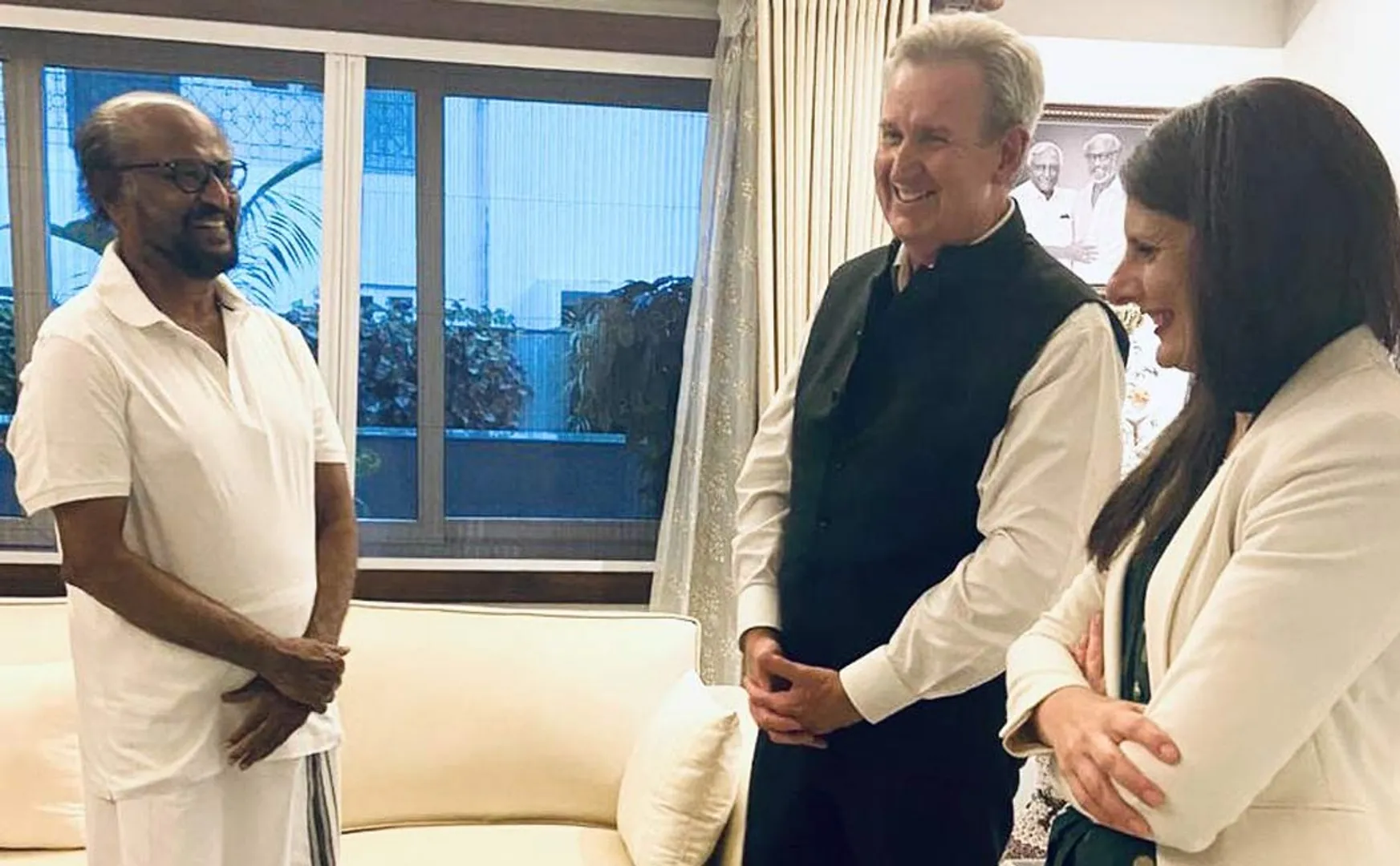  Deputy Ambassador of Austria to India meets Rajinikanth 