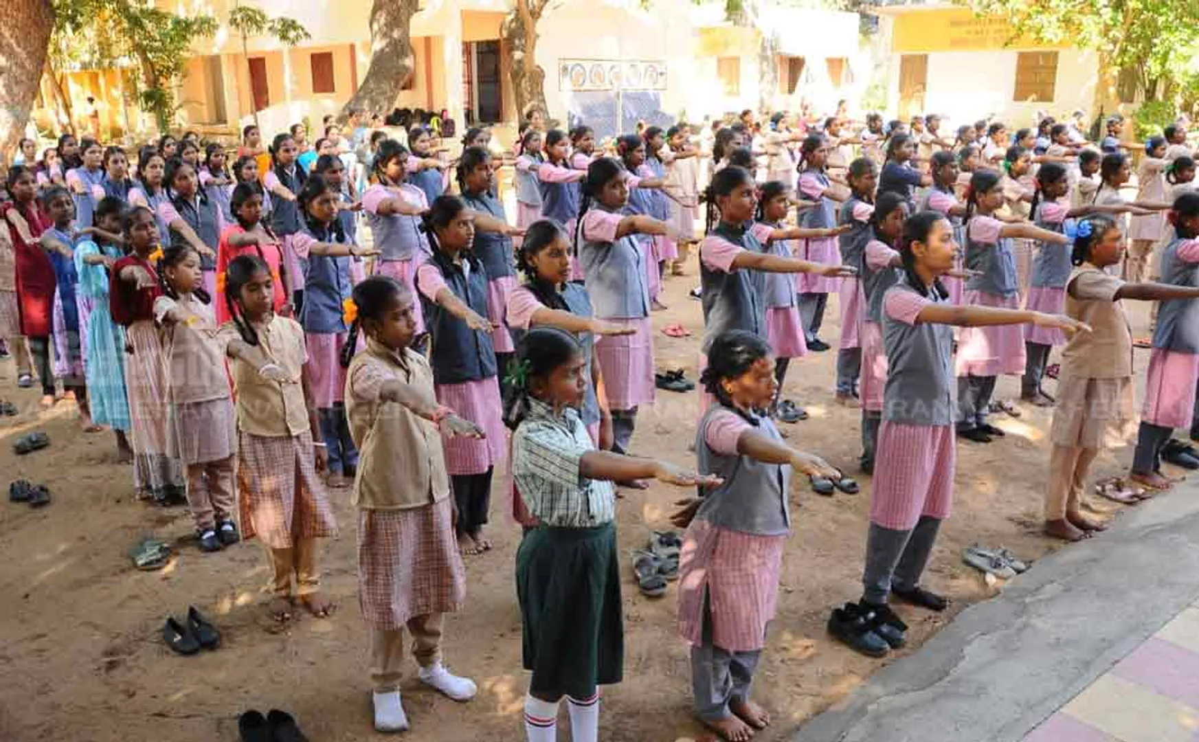 schools reopen school students take oath for child labour against  day 