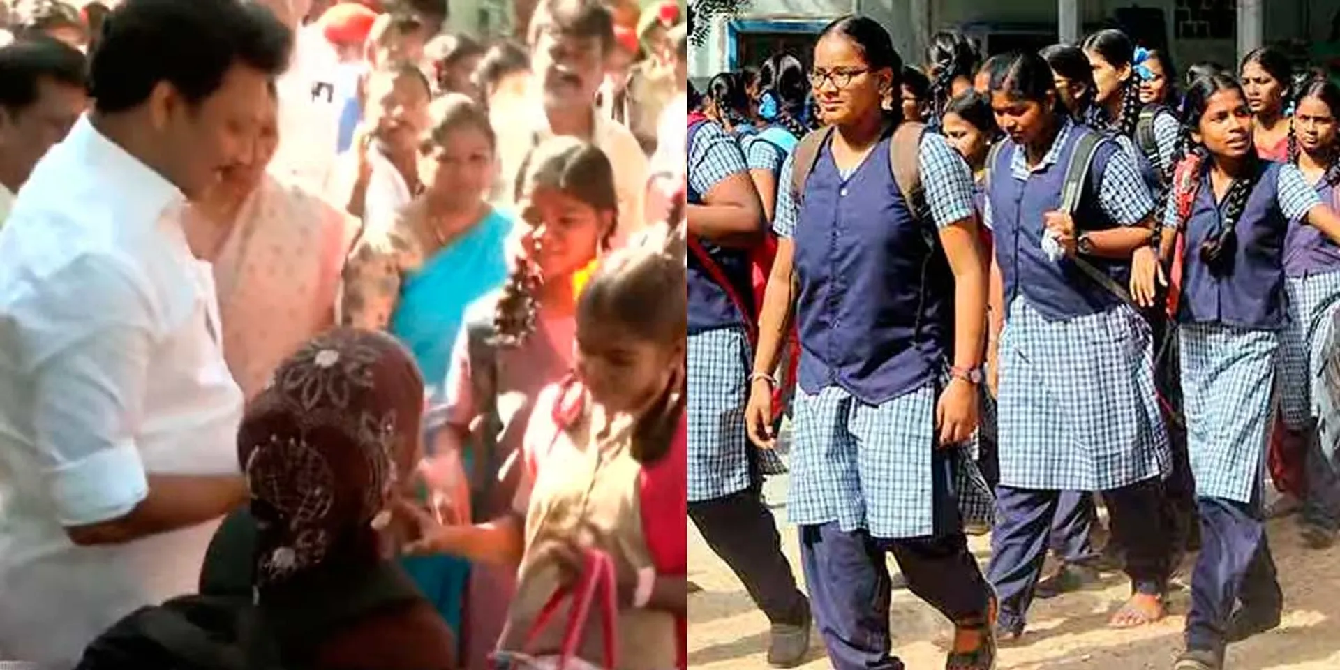 opening of schools; Minister Anbil Mahesh welcomed the students with a bouquet of flowers