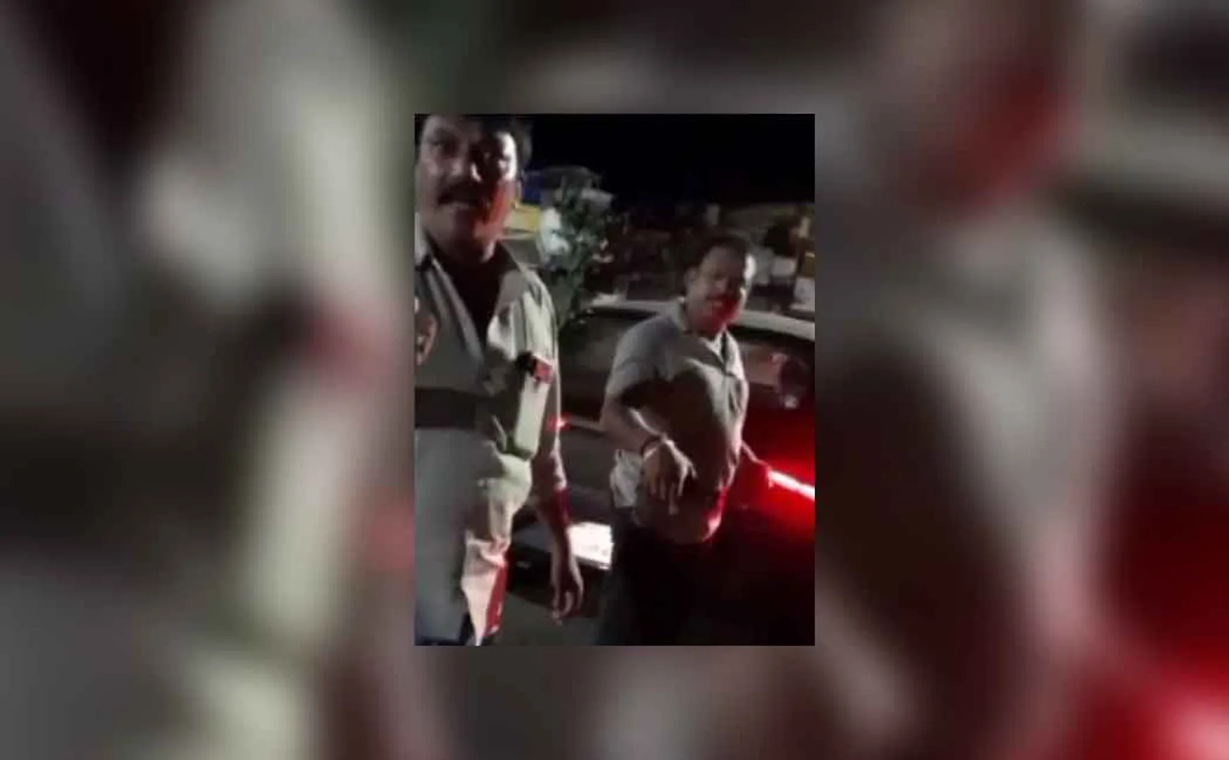 Tanjore police in trouble with two men 