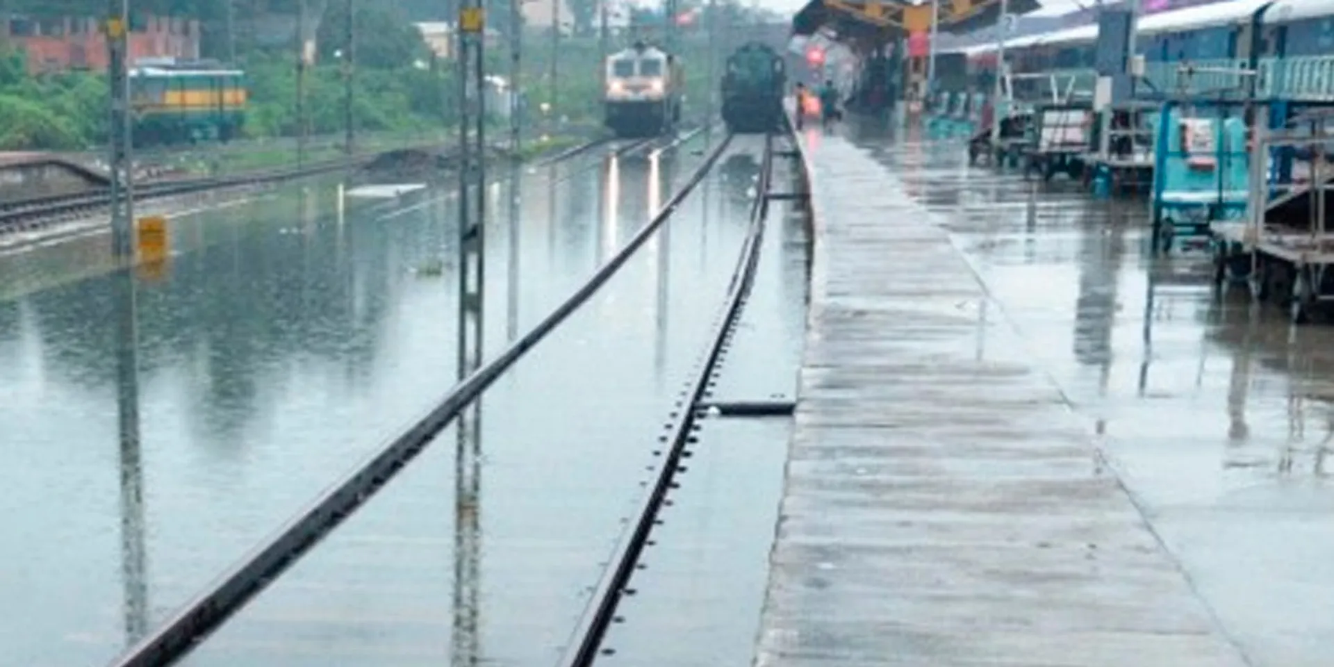 Rain water accumulated on rails; 7 Change in train services