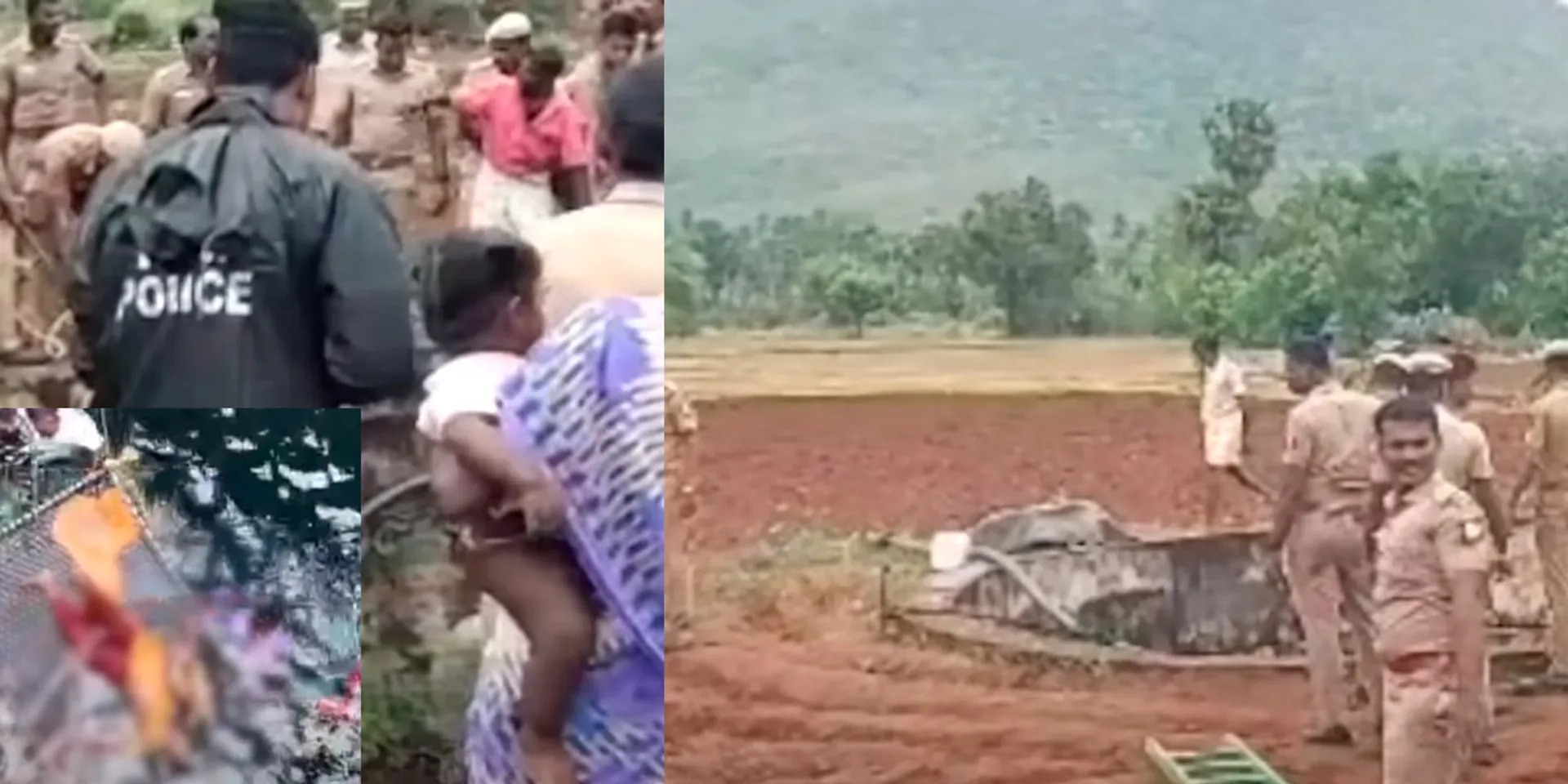 Villagers Protest Against Garbage Dump; Women who tried to commit suicide by jumping into a well
