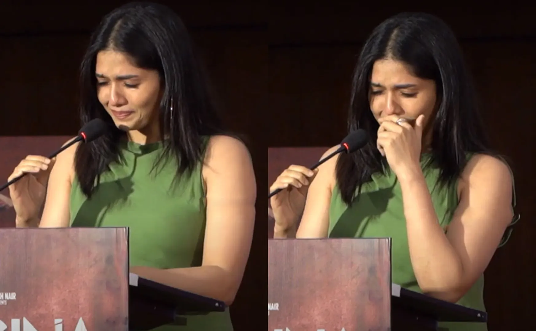 sunainaa criying in regina promotinal event 