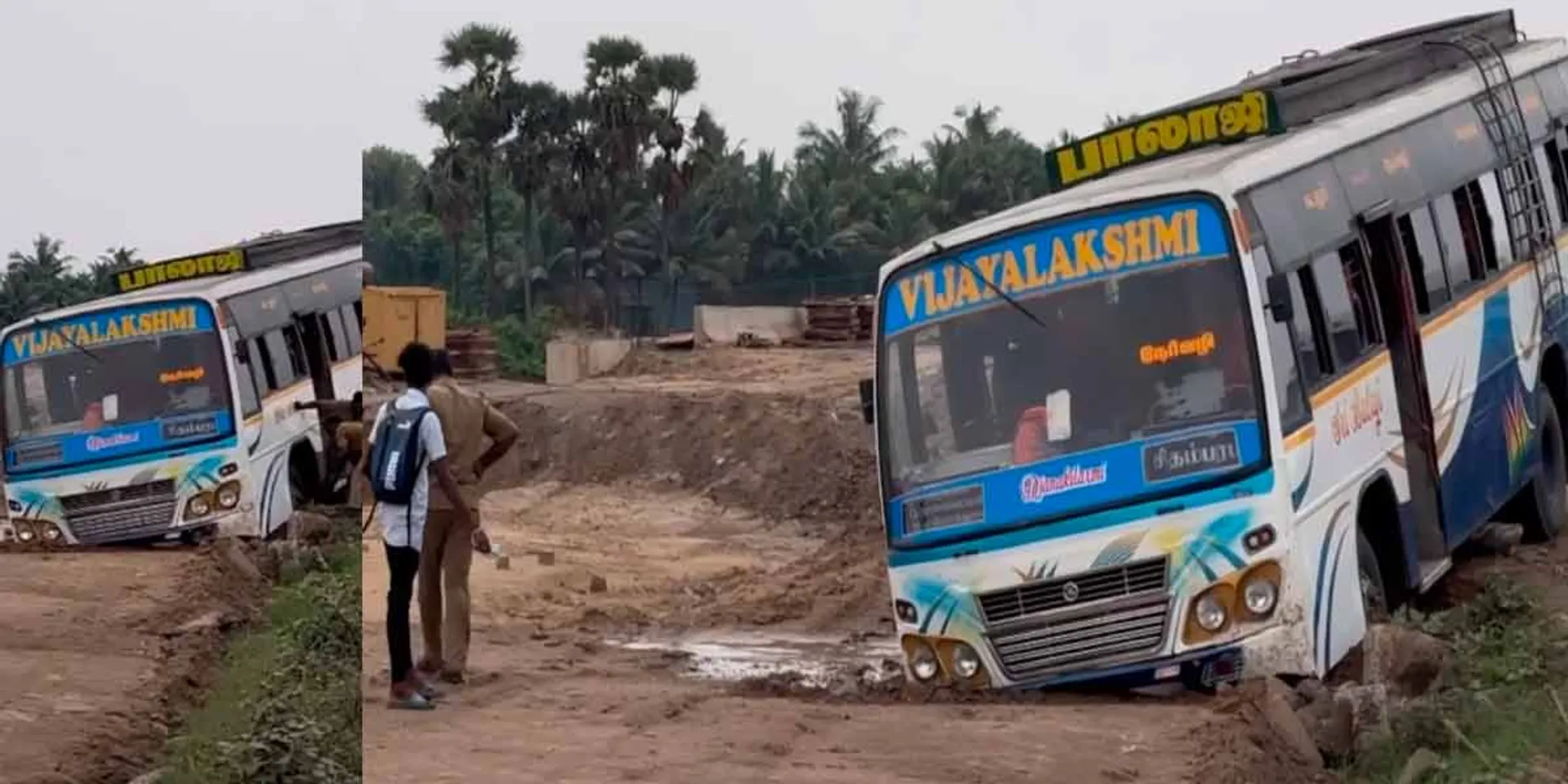  Another private bus accident in Cuddalore due to speeding