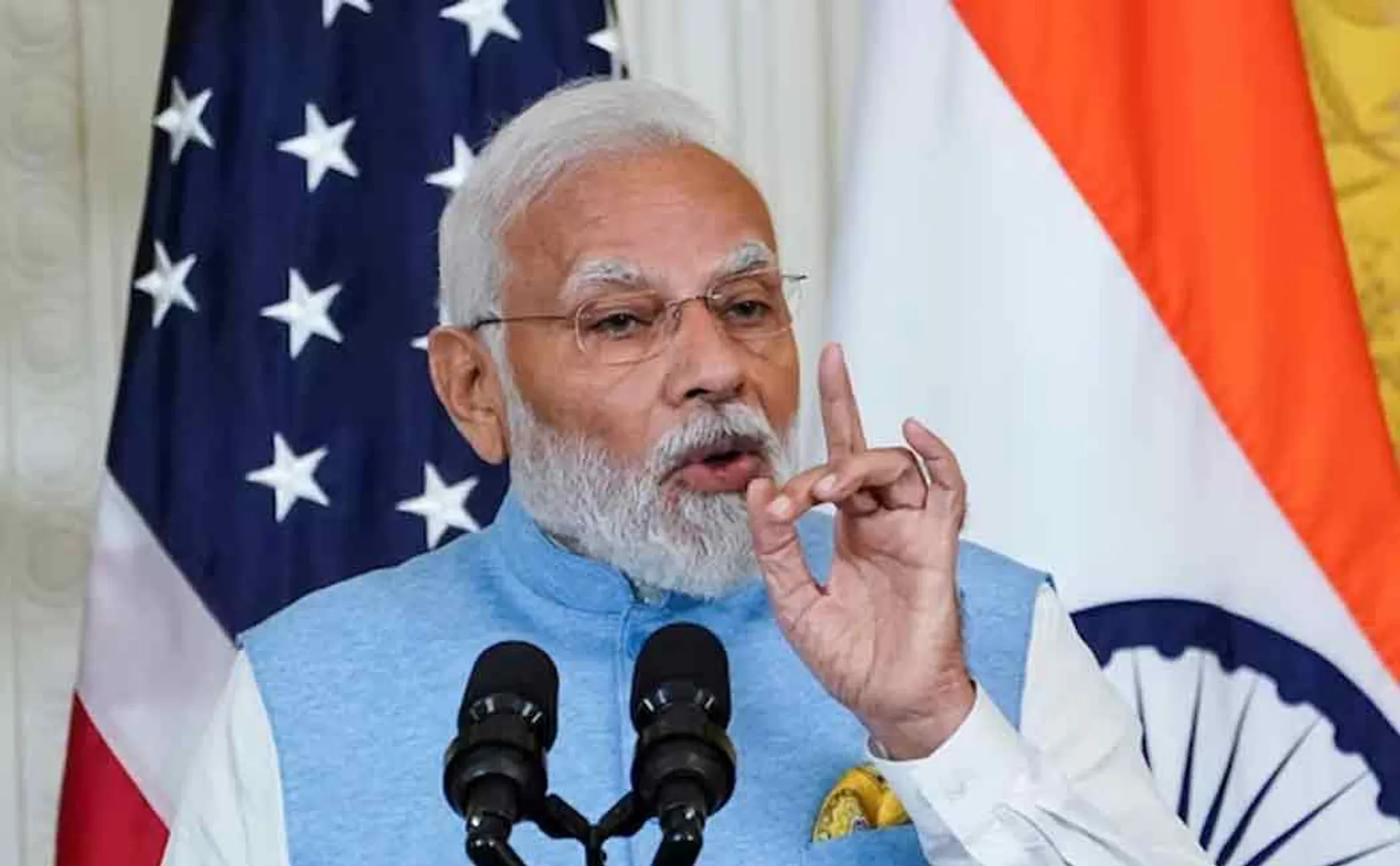 "There is no caste and religion discrimination in India" - PM Modi