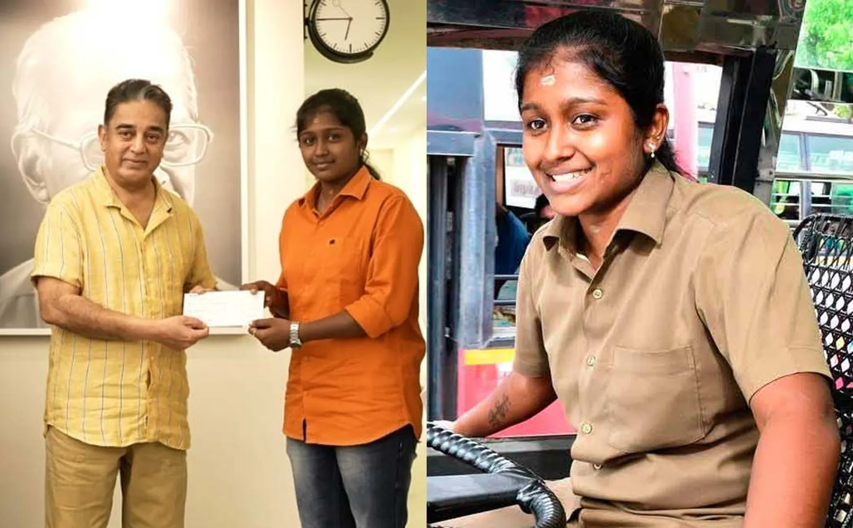 kamal gifted driver sharmila