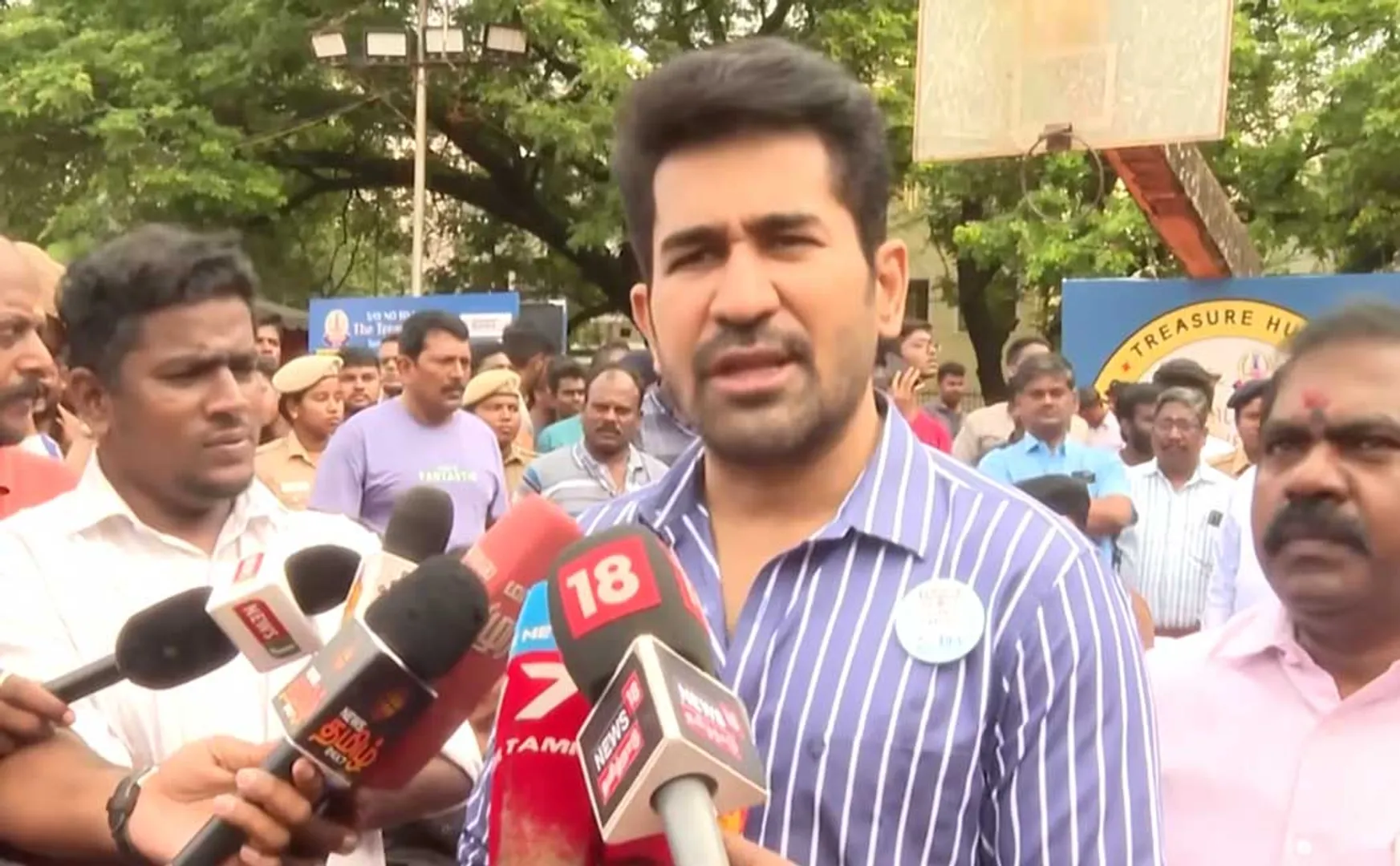vijay antony press meet in awarness event 