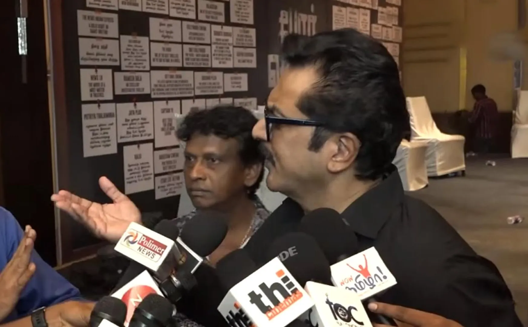 sarathkumar press meet heated conversation 