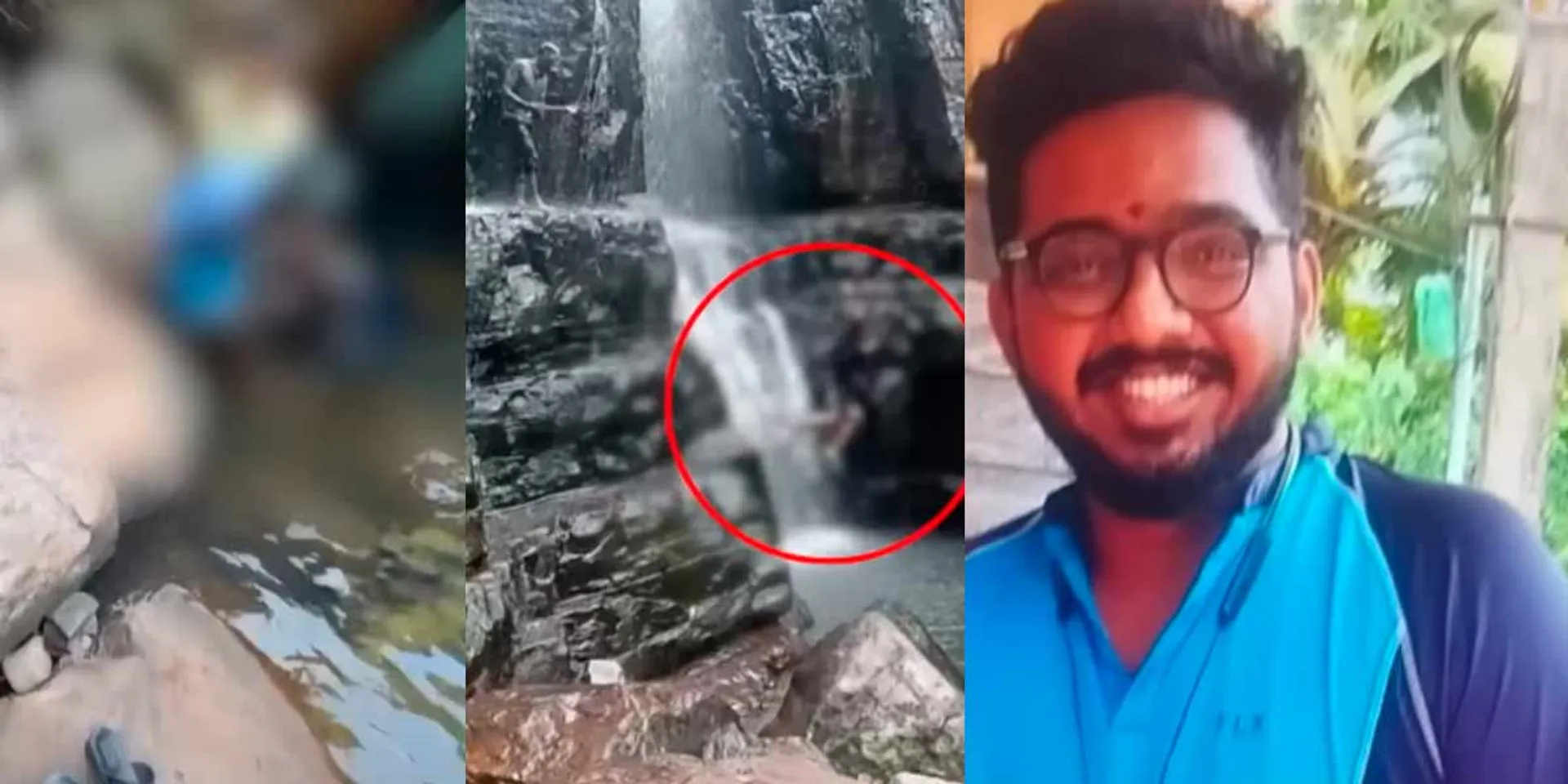 A youth who jumped into a waterfall for a video got trapped in a rock and LOst their live 