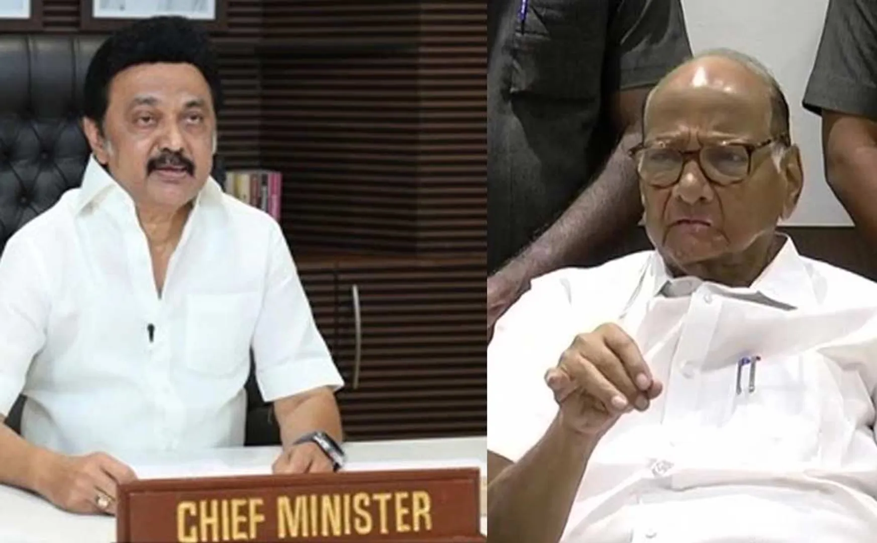 cm mk stalin contact and support sharath pawar political situation