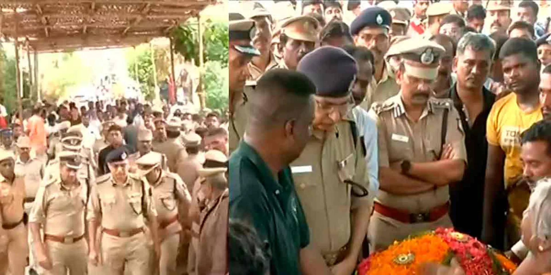 DGP, Minister I.Periyaswamy paid tribute to DIG Vijayakumar in person