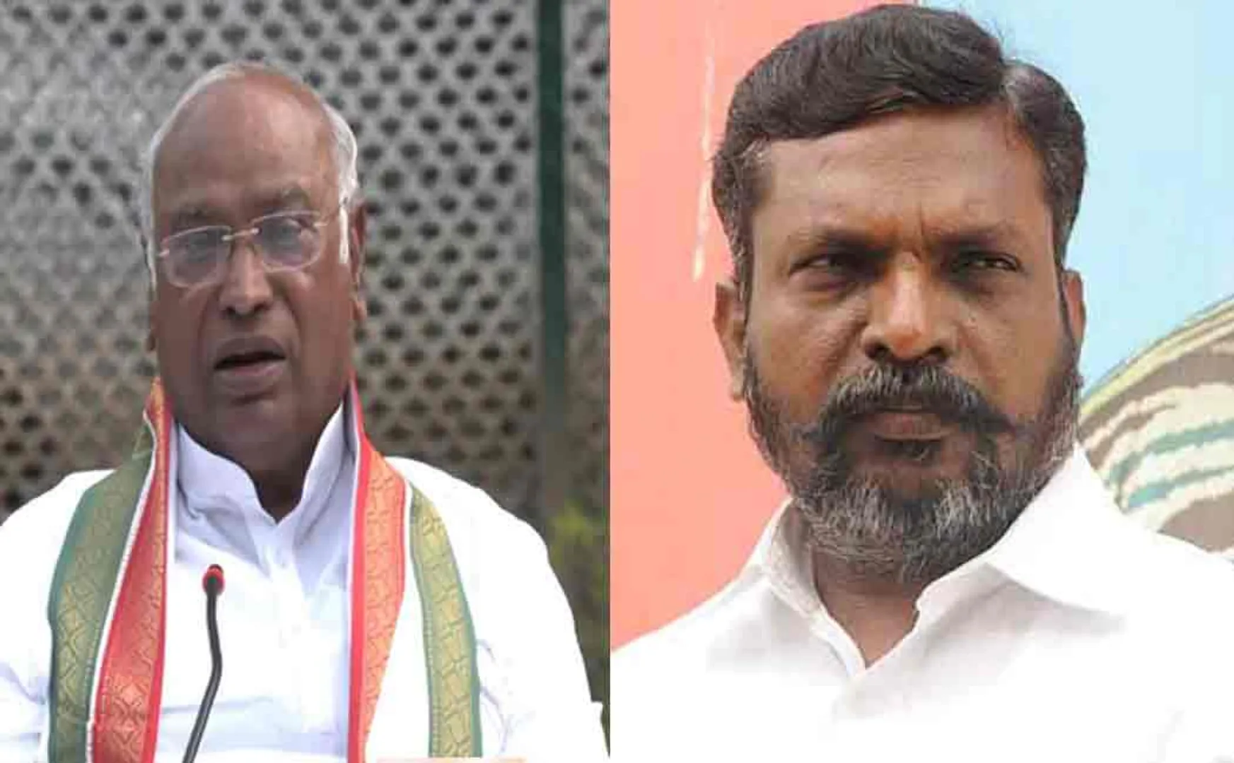 congress chief mallikarjun kharge ivite vck chief thol thirumavalavan mp oppostion meeting