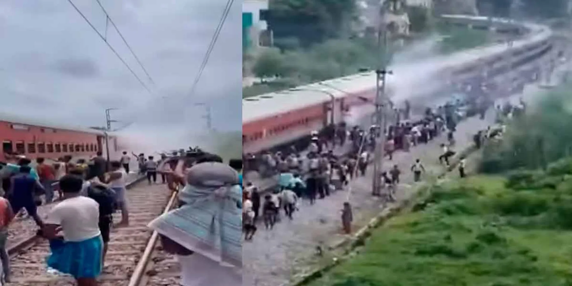  Kanyakumari bound train catches fire; Again excitement near Odisha
