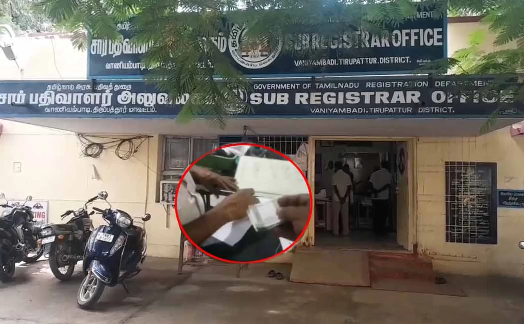 Bribery to register deed in sub Registrar office