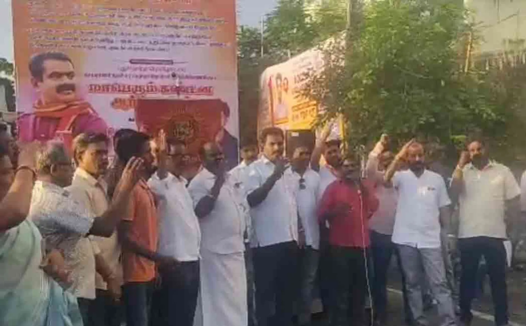 "Arrest the BJP members who grabbed the temple lands!" NTK 