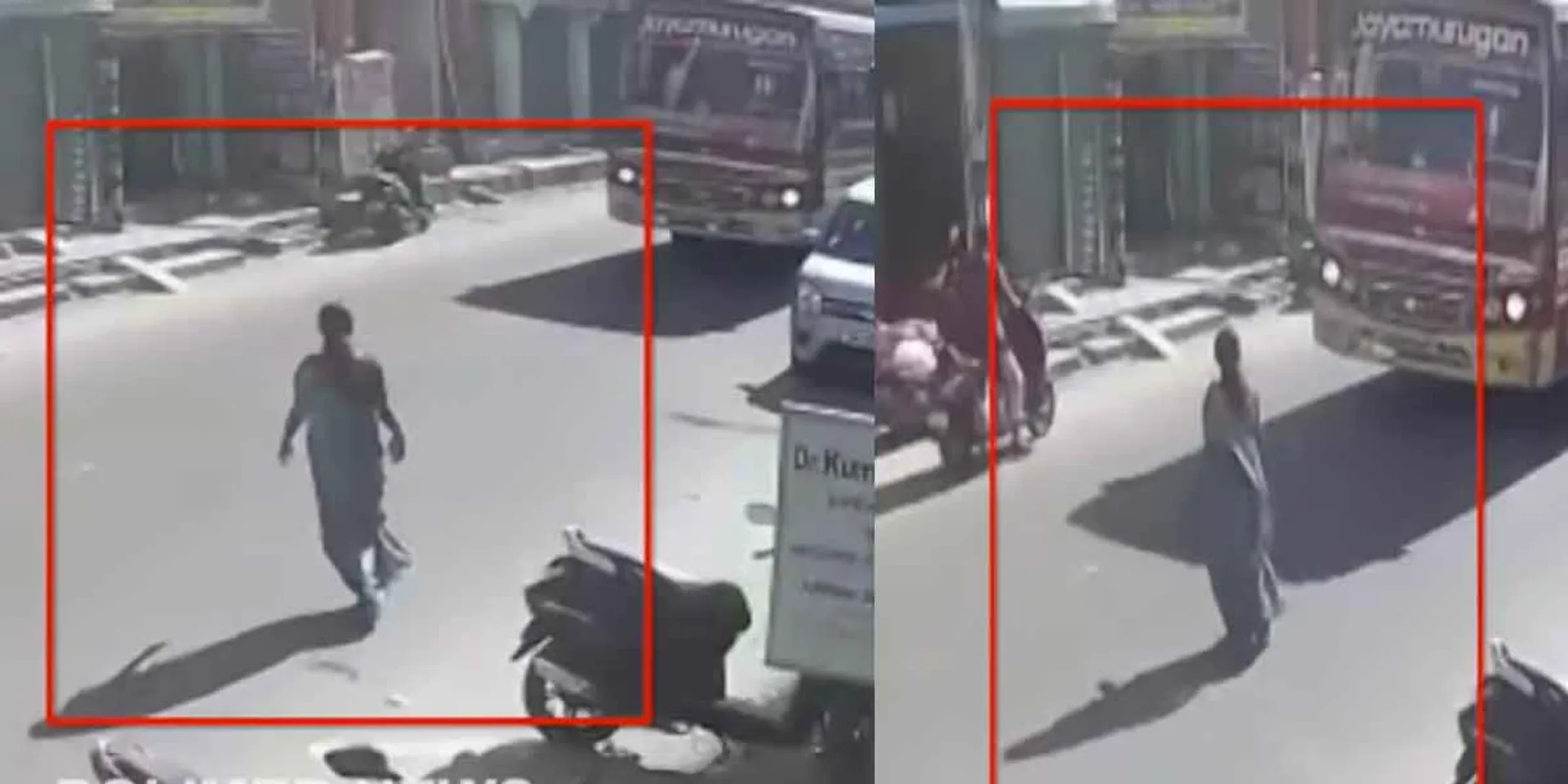 Mother jumps in front of bus to get relief for her children if they die in an accident; Shocking incident in Salem