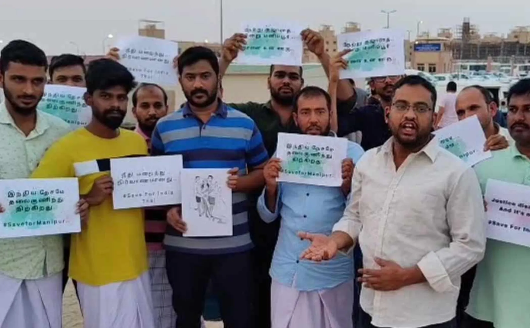 Indians working in Arab countries have condemned the Manipur issue