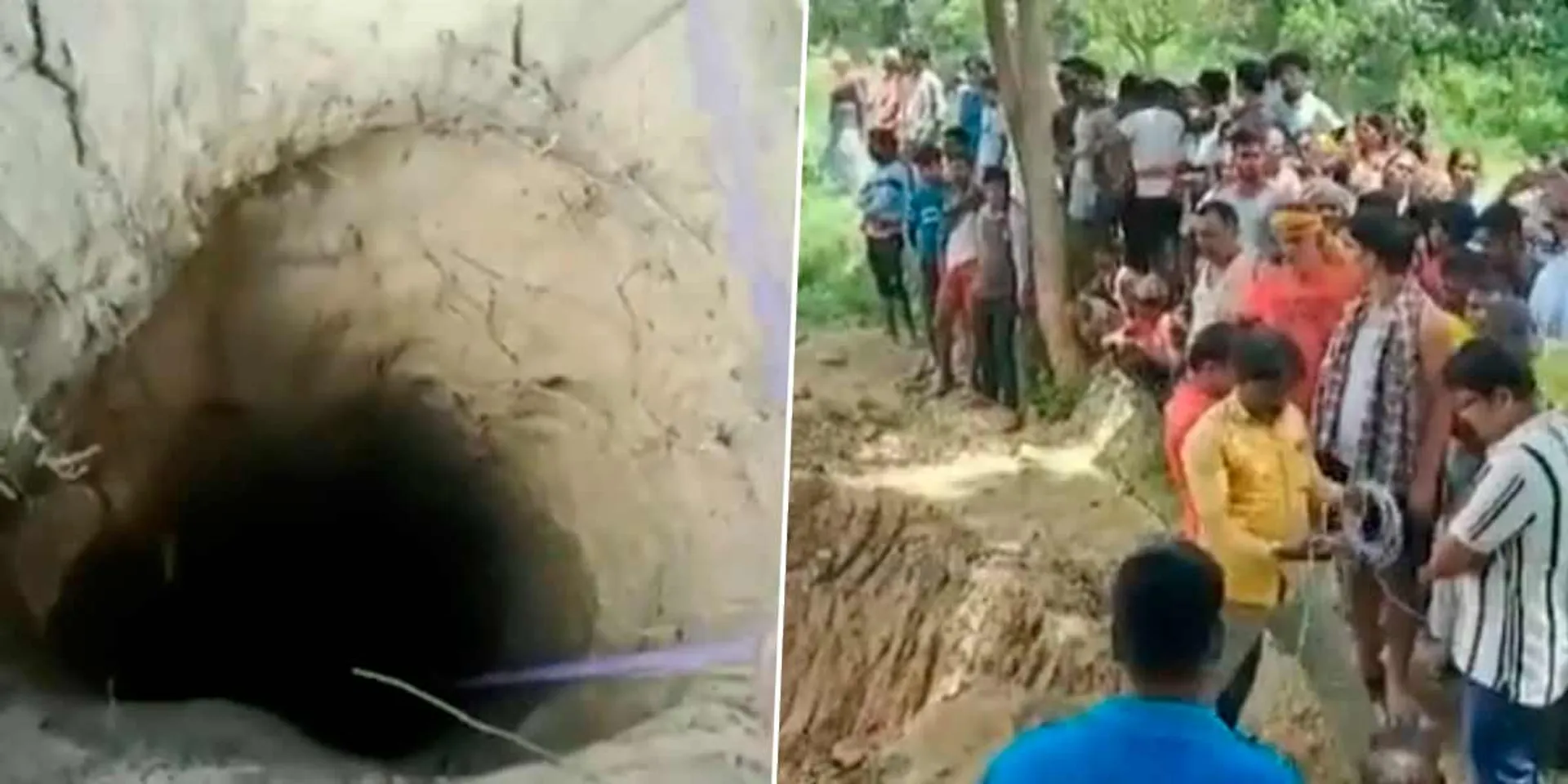 40 Rescue of a child who fell into a borehole