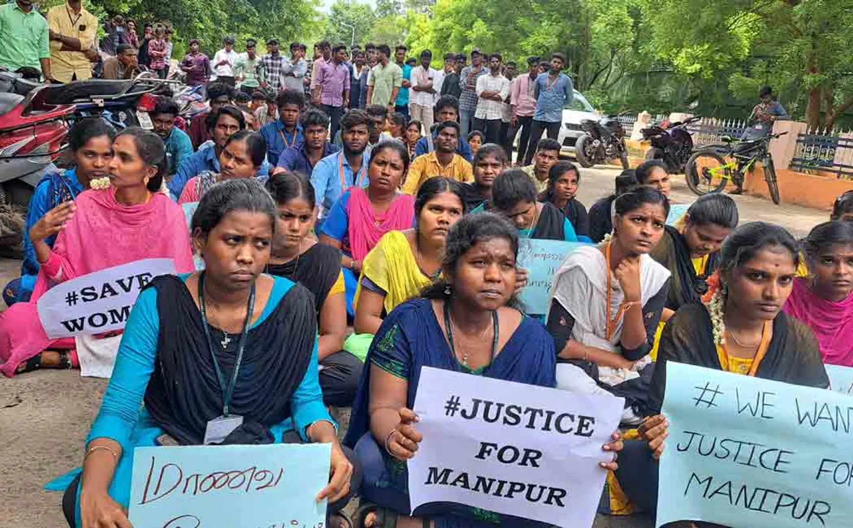 Manipur incident; Annamalai University students  condemn 