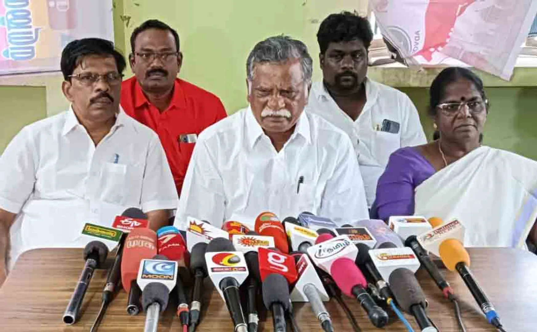 CPI Mutharasan addressed press in trichy 
