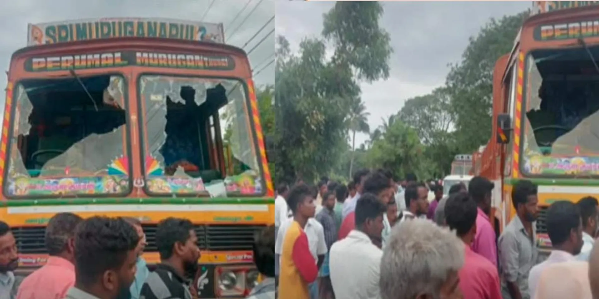 1st class student  in Tirukkattupalli sand truck collision; Tragedy occurred while getting off the school van