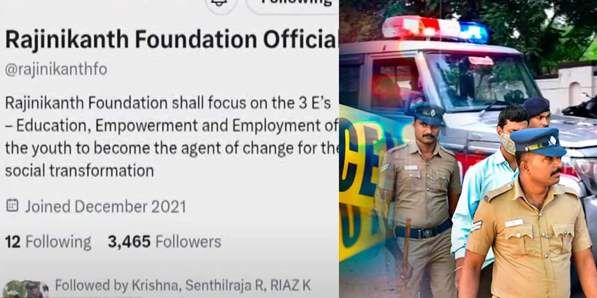 Fraud in the name of 'Rajinikanth Foundation'; Cybercrime initiated the investigation