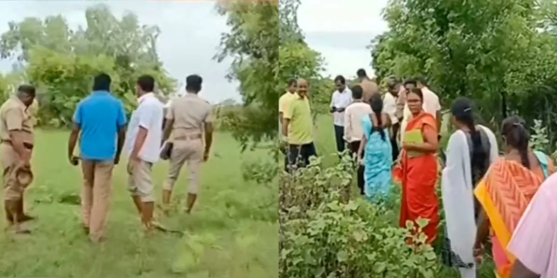 A country bomb detonated while clearing a bush; Worker injury
