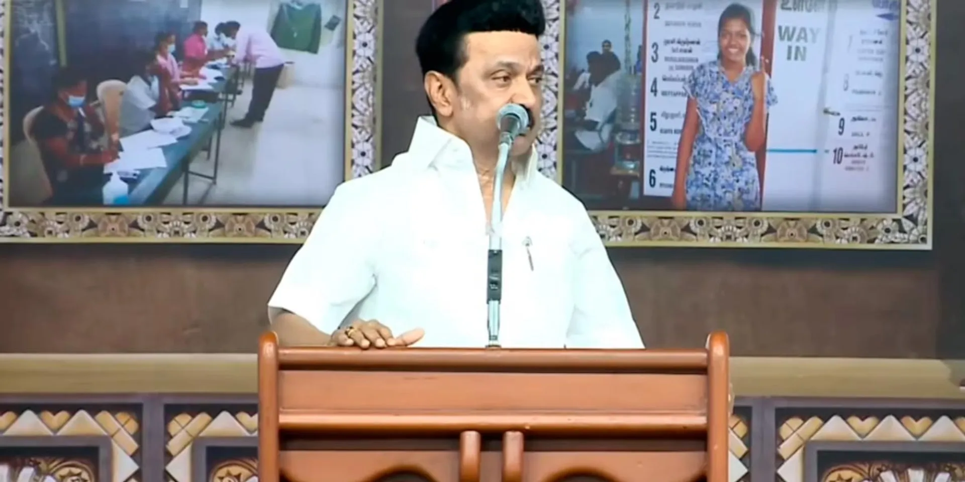  'Let the same governor remain until the election; If the BJP comes to power, no one will be able to save it'- Chief Minister M. K. Stalin's speech